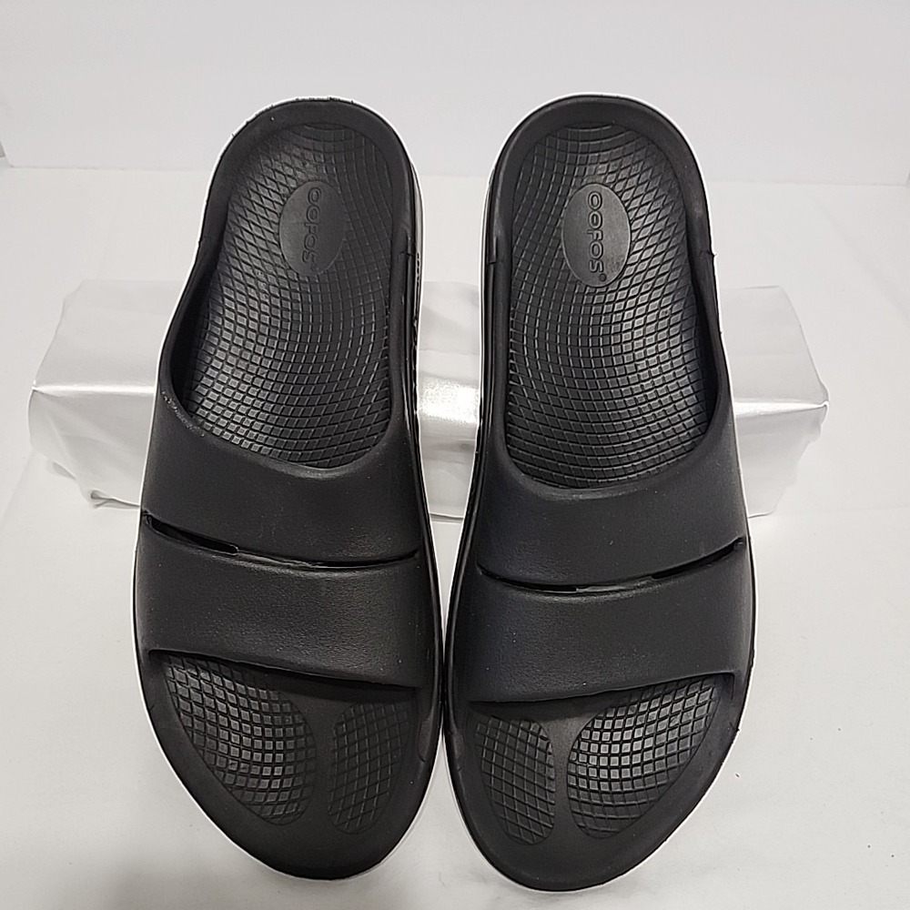 Oofos Ooahh Sport Slides Slip On Sandals Mens 14 EU‎ 47 Black